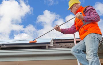 The Scarr soft wash roof cleaning